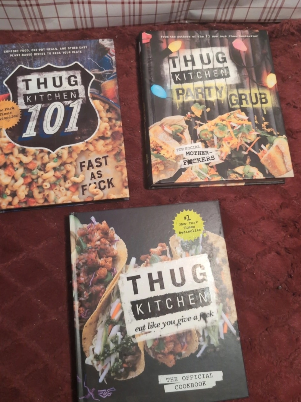 Thug Kitchen Plant-Based Cookbook Set (3 Books) - Like New!